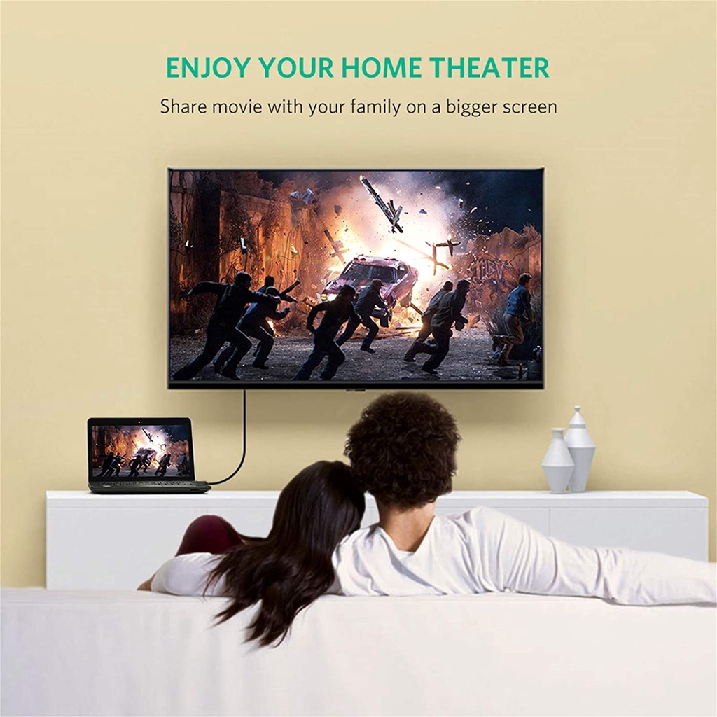 UGREEN Kabel DisplayPort DP Male To Male 2m Support 3D Full HD 8K 4K UHD