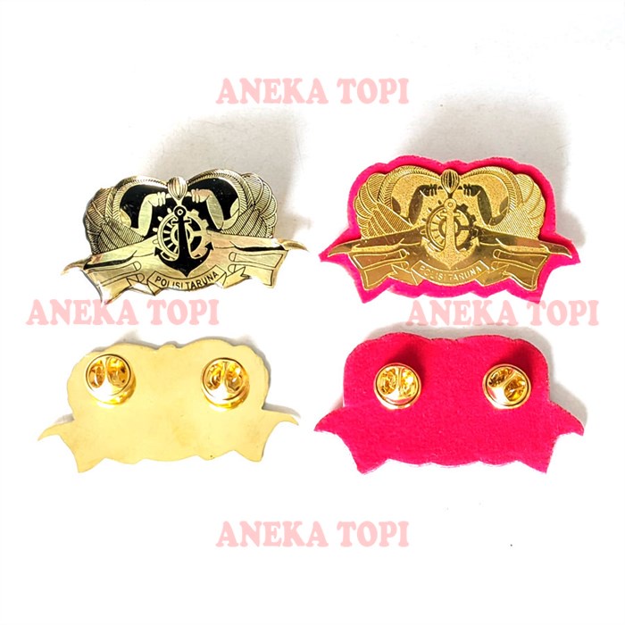 Pin Polisi Taruna Lencana Pin Bros Poltar Pin Logo Polisi Taruna Pelayaran - Aneka Topi