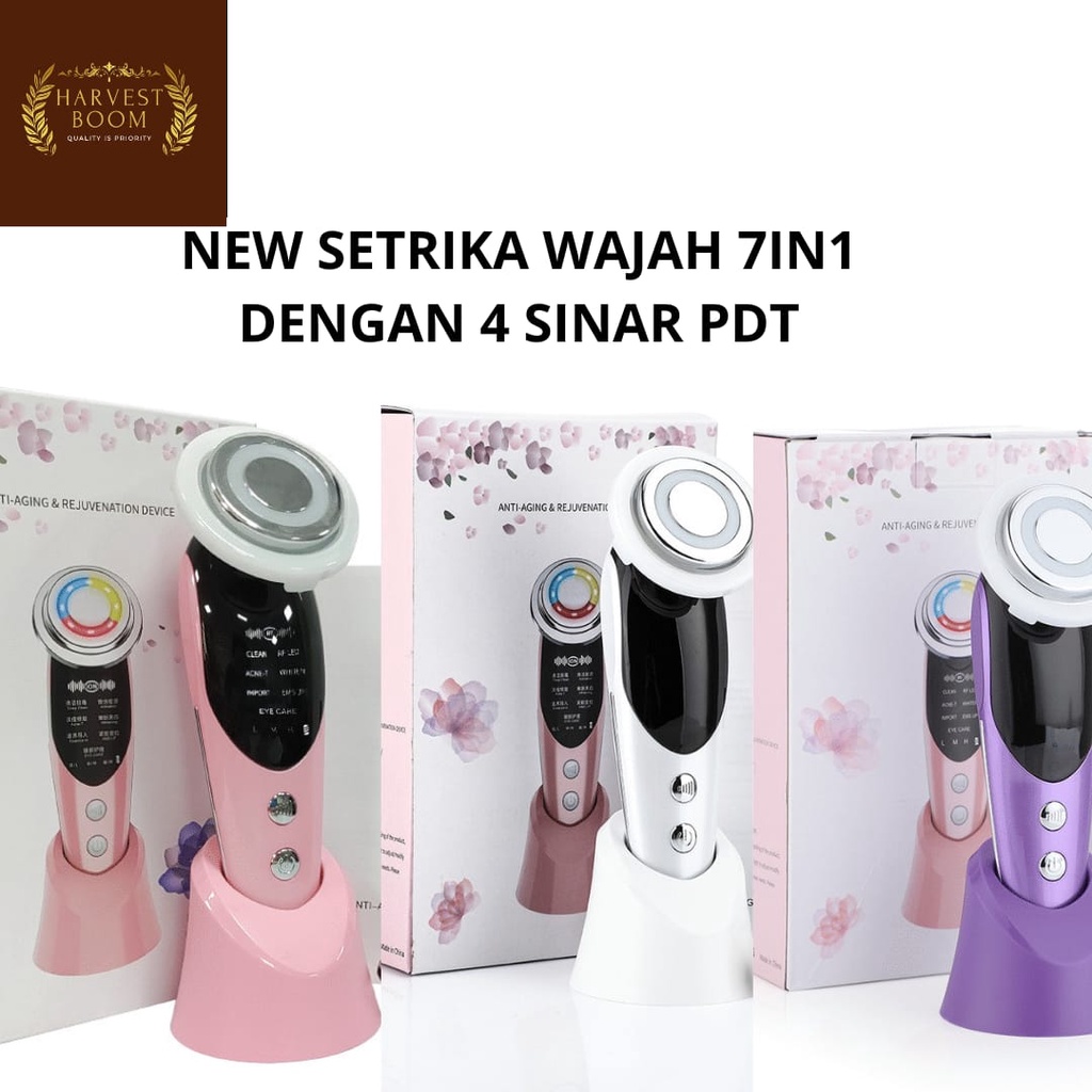 Setrika Wajah 7 In 1 dengan 4 sinar pdt