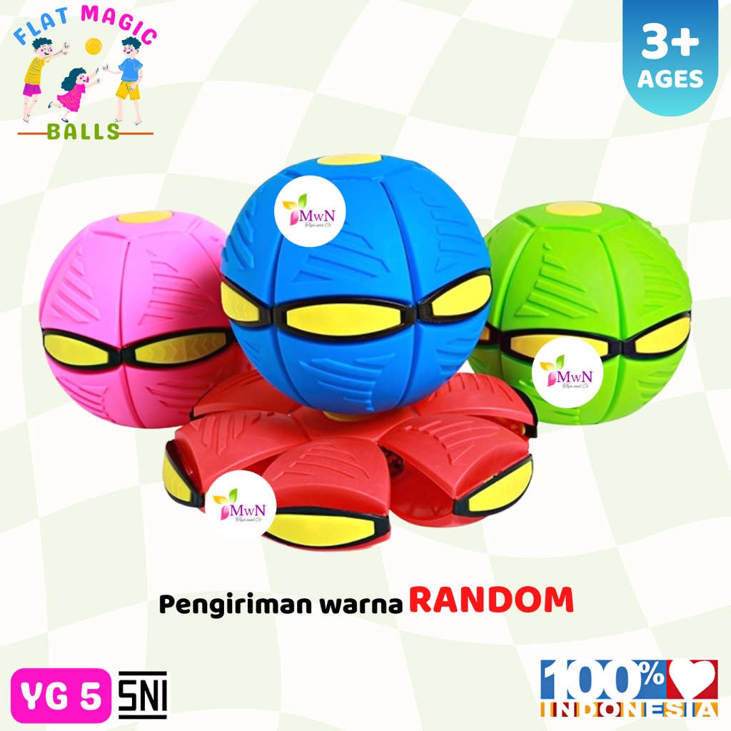 MWN Mainan Flat Magic Ball 2in1 YG5 / Bola Frisbee Ufo