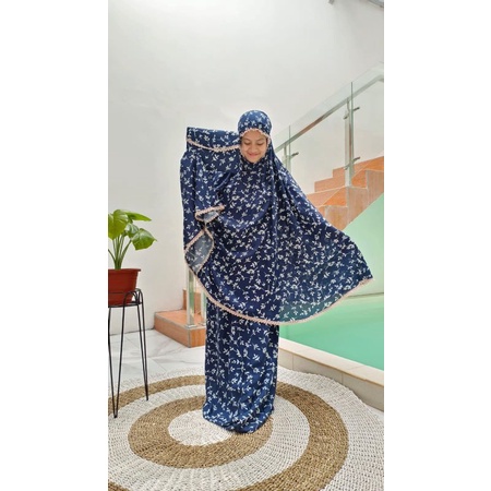 MUKENA STANDAR DEWASA MOTIF RENDA ZIPPER