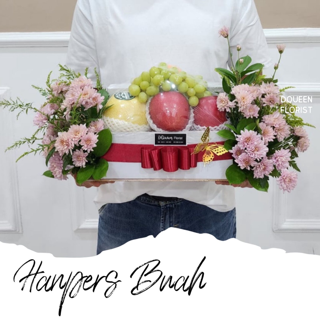 DQueen Florist Hampers  Bunga Buah Segar Bayi Baby Wanita Bingkisan Premium Seserahan Pernikahan