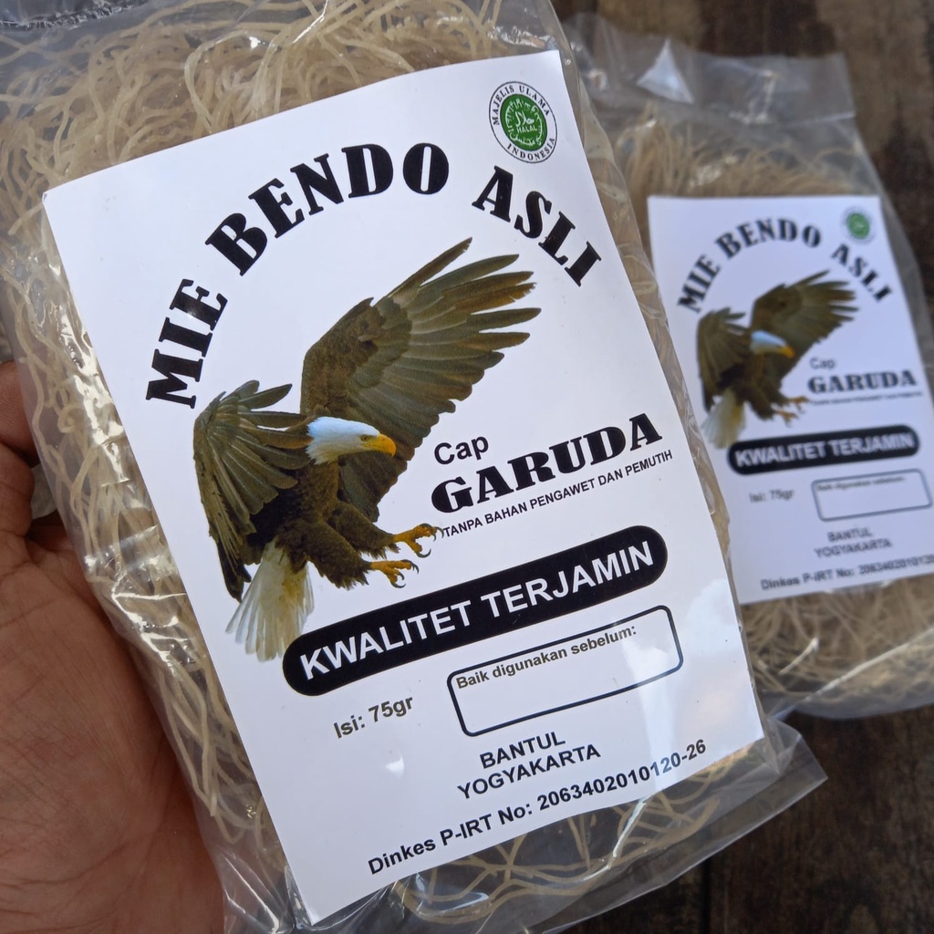 

Mie Lethek / Bendo Cap Garuda Asli Bantul - 75gram