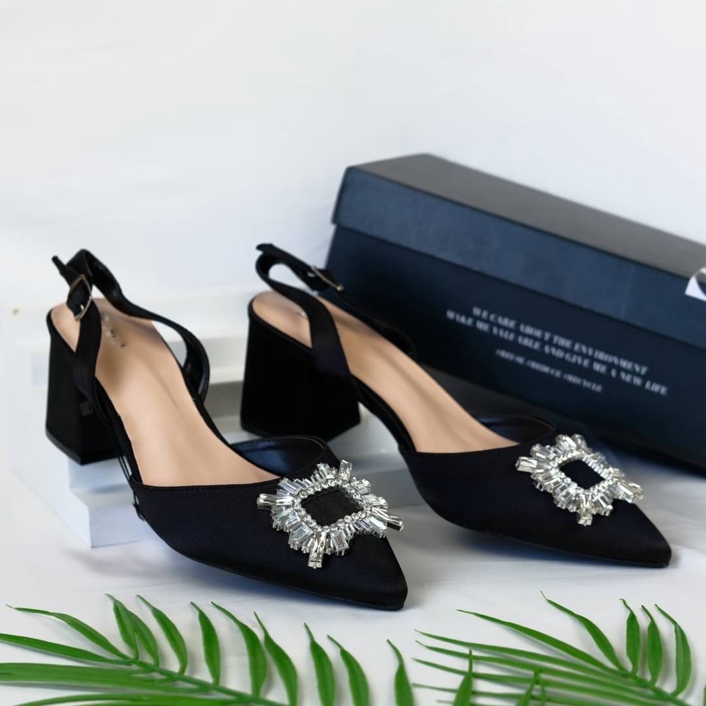 [7.7 Boombastis Sale⚡] - SEPATU WANITA PESTA PLATFORM HIGH HEELS ZS457 PREMIUM IMPORT