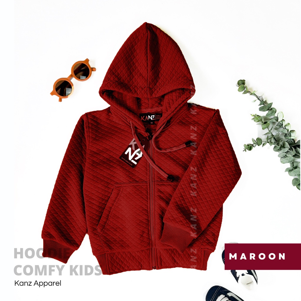 Jaket Anak Bayi Usia 3 Bulan – 8 Tahun Jaket Comfy Polos Jaket Hoodie Zipper Jaket Anak Tebal