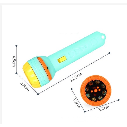 M1061 Mainan Senter Proyektor Karakter / Fun Flashlight / Mainan Edukasi Anak / Mainan Senter Anak