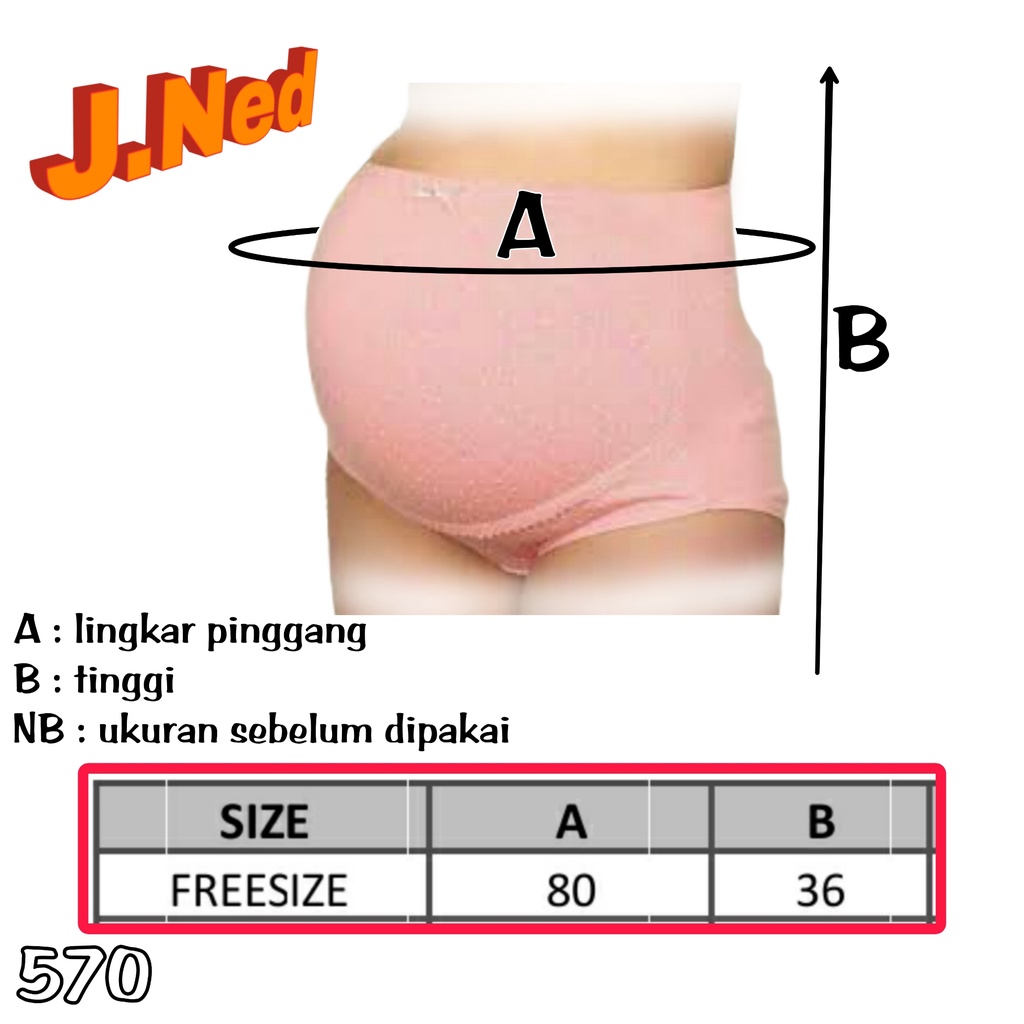 J570 - CELANA DALAM IBU HAMIL SOREX FREE SIZE