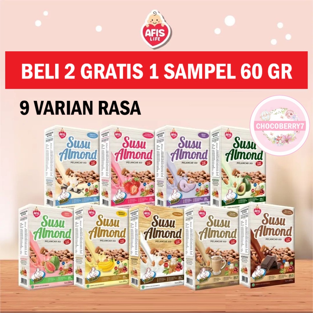 SUSU ALMOND AFIS Pelancar Asi AFIS Susu Almond AFIS LIFE 200gr