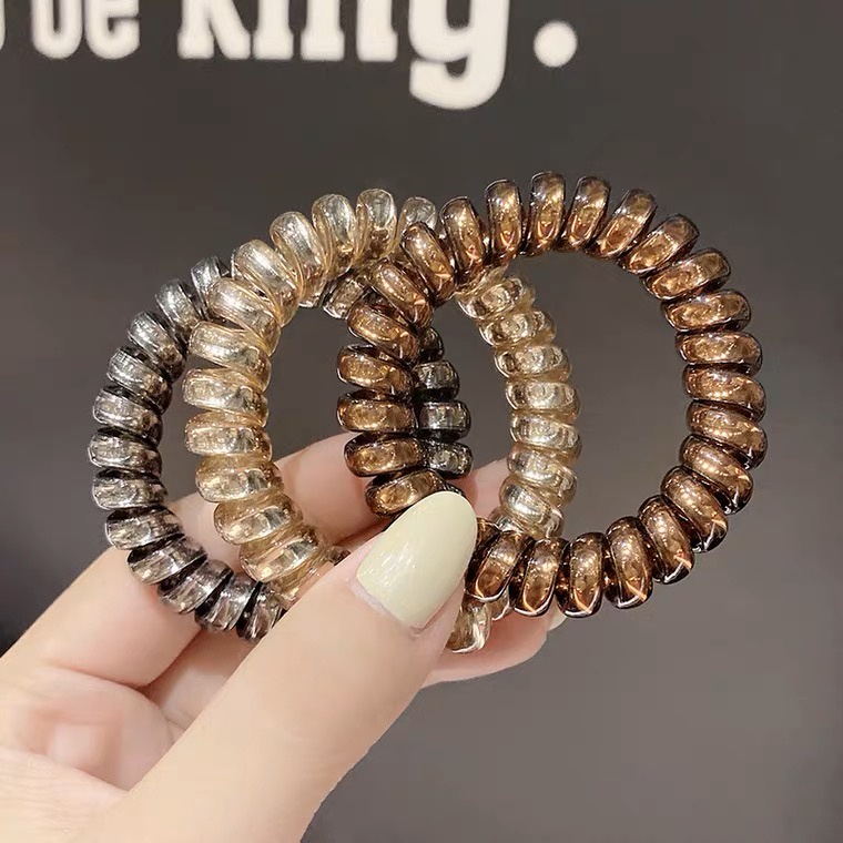 IKAT RAMBUT KARET SPIRAL KABEL JUMBO / IKAT RAMBUT SPIRAL / KARET RAMBUT SPIRAL / KUNCIRAN SPIRAL