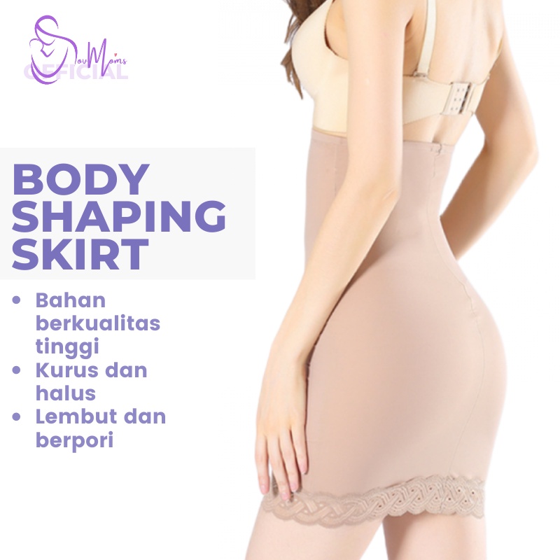 KORSET ROK Jumbo Pelangsing Perut Buncit Wanita Slimming Skirt Korset Postpartum Post Partum Pasca Habis Melahirkan Lahiran Corset Korslet Pelangsing Viral Peramping Perut Pinggang Bokong Dan Paha Body Slimmer