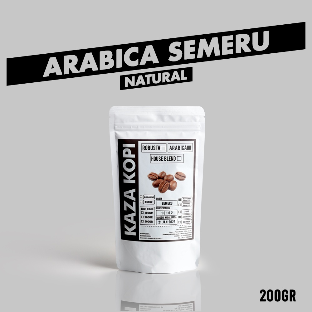 

Kopi Arabica Semeru Natural Prosess