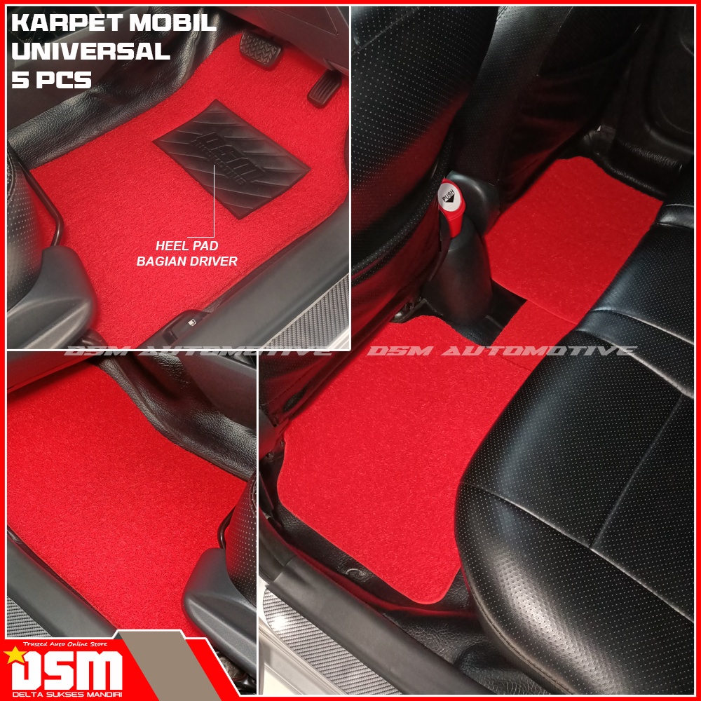 Karpet Mobil Universal - 5 Pcs / Karpet Mie Universal Mobil DSM