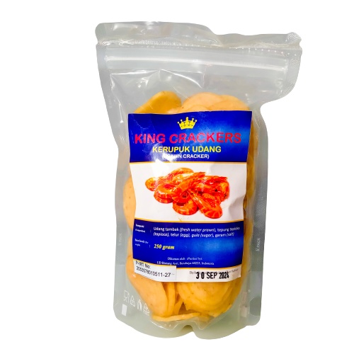

Kerupuk Udang Premium KING CRACKERS 250 gram | Kerupuk Cracker Premium Sehat