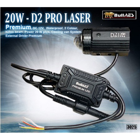 Lampu Laser Tembak D2 Laser 20 Watt PRO Laser Output universal