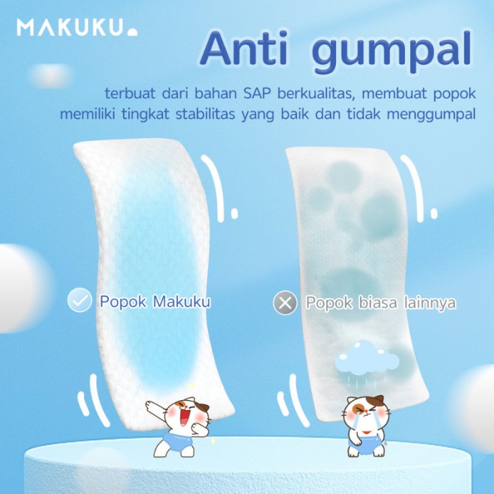 MAKUKU SAP DIAPERS SERIES SLIM JUMBO PANTS / (POPOK)