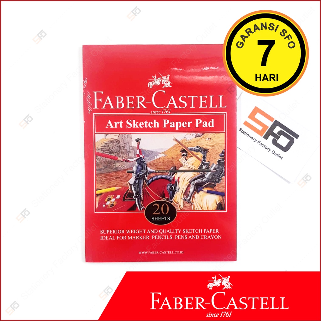 

Art Sketch Paper Pad A5 Faber Castell isi 20 lembar