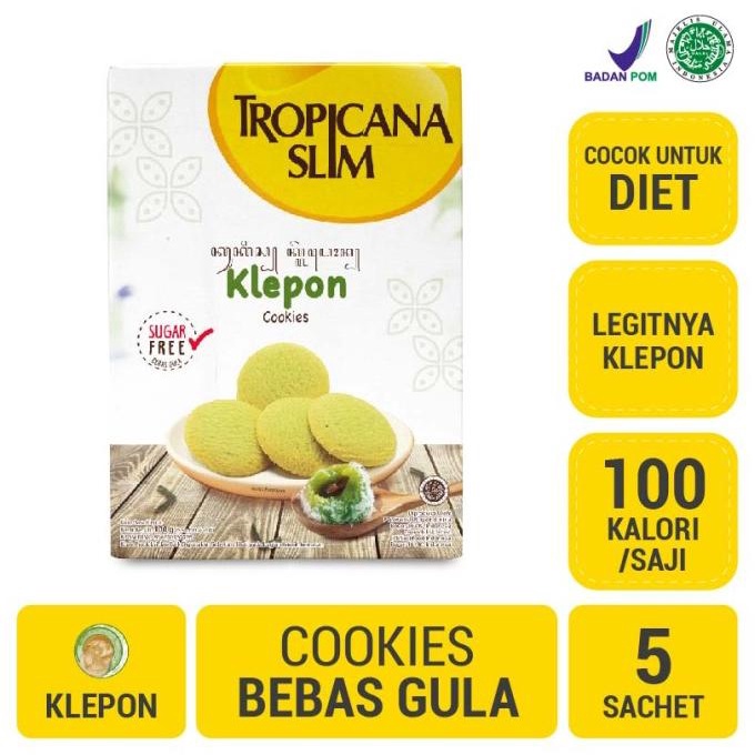 

Tropicana Slim Klepon Cookies (5 Sch) - Snack Bebas Gula