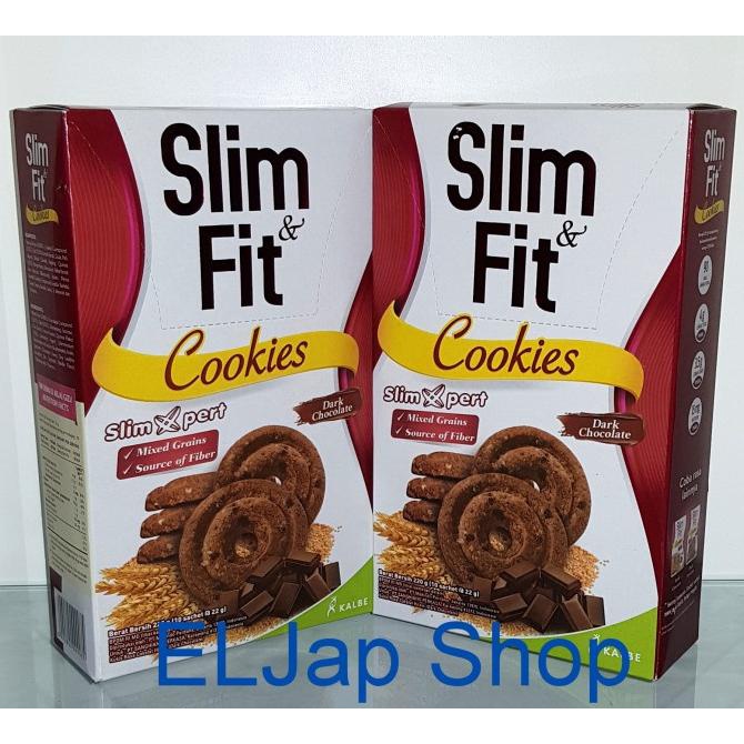 

Kue / Cookies Slim And Fit By Kalbe Isi 10 Sachet Rasa Dark Chocolate