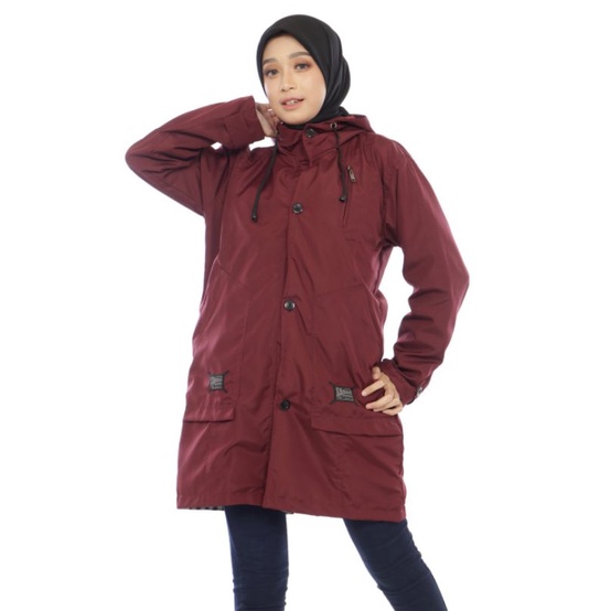 X Urband Absolute jaket Parka Wanita Louwie Muslimah Hijaber hoodie Syari