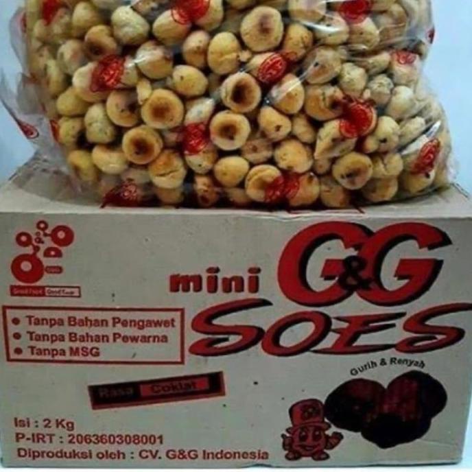 

Kue Sus Kering Isi Coklat 2 Kg/ Soes Gg 1 Dus