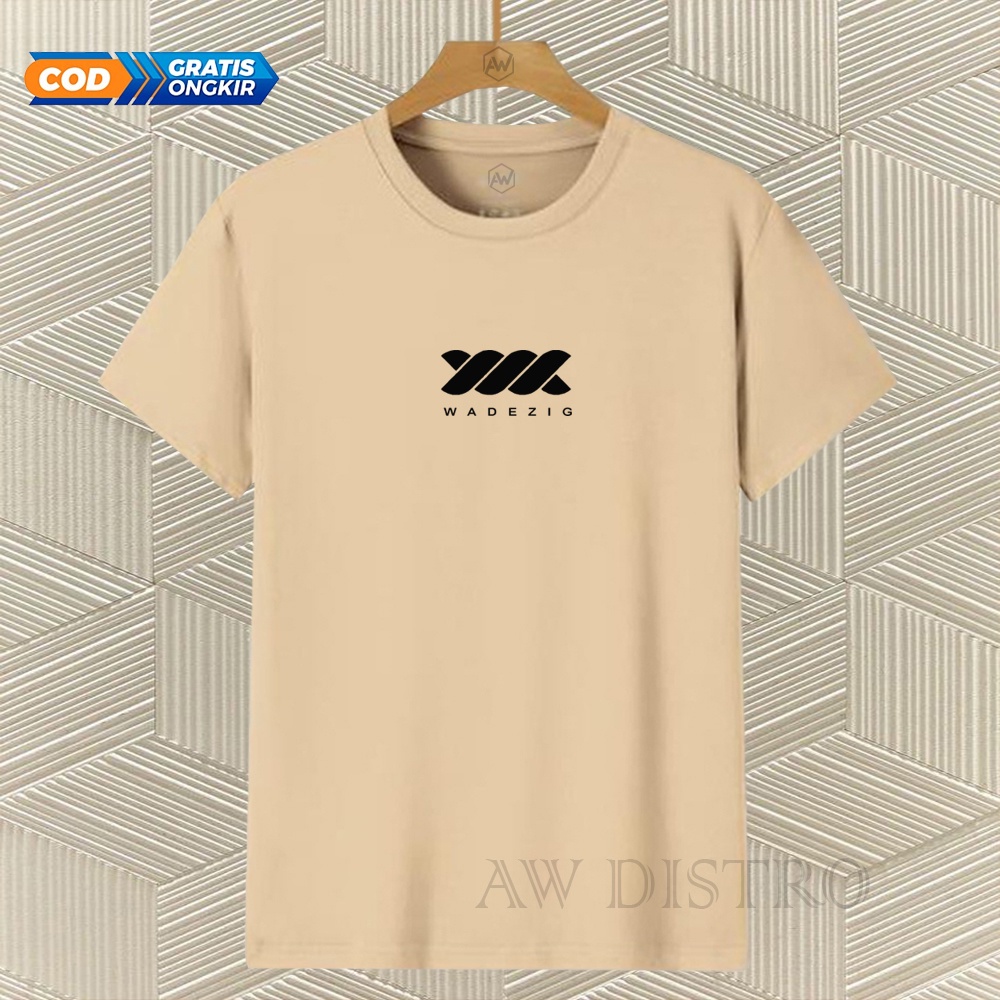 COD Baju Kaos Distro Wdg Text Hitam Premium Quality Lengan Pendek