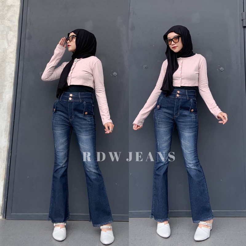 RDW-Jeans HW Cutbray Eonny Streetch-Premium Jeans