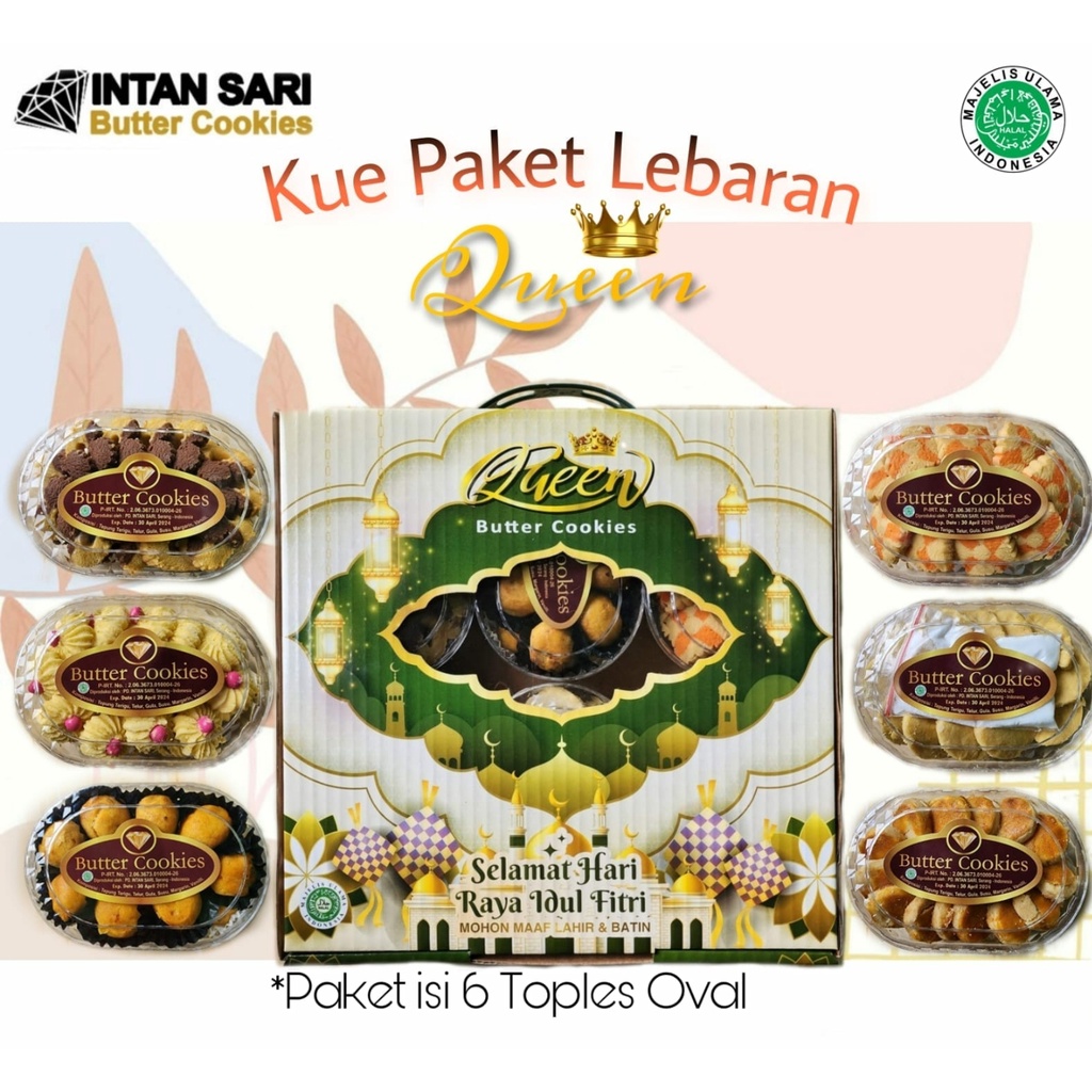 

PARCEL RAMADAN INTAN SARI QUEEN PAKET KUE KERING IDULFITRI LEBARAN EID MUBARAK HAMPERS THR