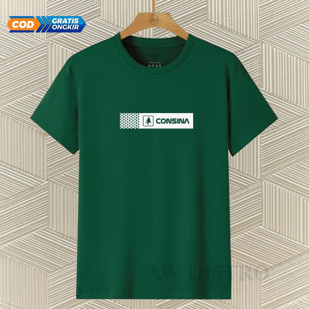 COD Baju Kaos Distro Csn Keren Text Putih Premium Quality Lengan Pendek