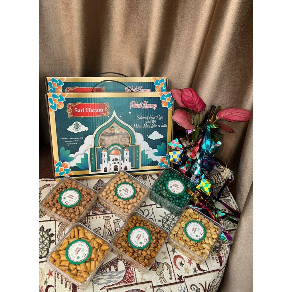 

PARCEL LEBARAN SARI HARUM MIX KACANG THR HAMPERS IDUL FITRI EID MUBARAK RAMADHAN GROSIR