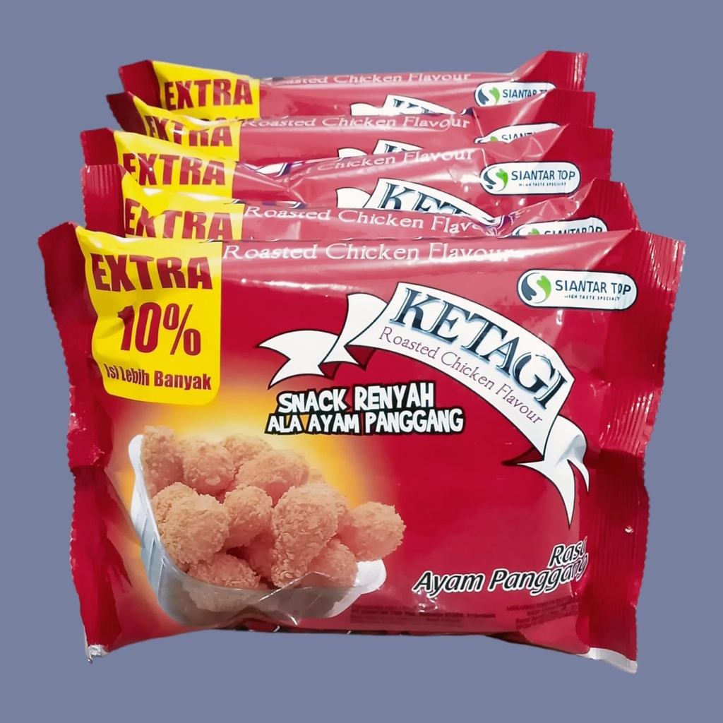 

SIANTAR TOP Ketagi Ayam Panggang Snack 20gr [5 pcs/pack]