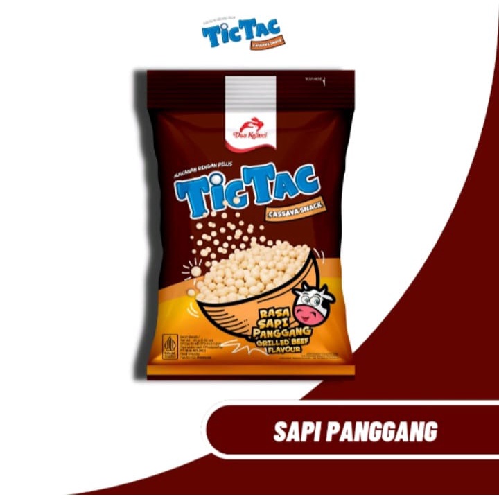 TicTac Dua Kelinci Cassava Snack | 10 Bks @ 14 Gr