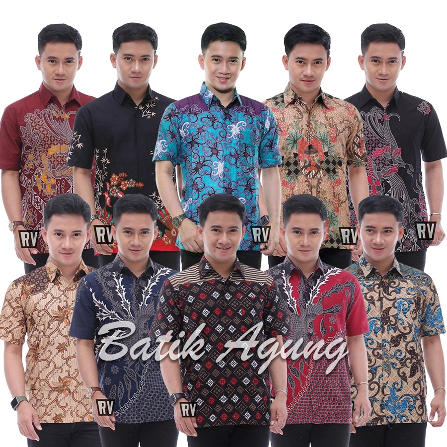 Seragam Batik Pria Sekolah Kuliah KKN PPL Modern Keren / Baju Hem Batik Kondangan Pesta Pria Murah