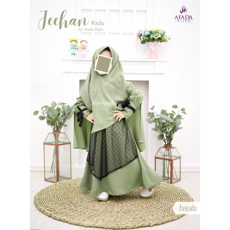 NEW GAMIS SYARI ANAK BABY YORIS (JEEHAN BY AFADA HIJAB SET KHIMAR HANDSPLIT)
