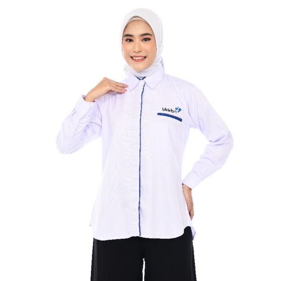 Seragam BKKBN Wanita/Baju BKKBN Pria/Baju Kerja BKKBN/Seragam Kerja Wanita/Kemeja PDL Lengan Panjang/Kemeja Kerja Lapangan