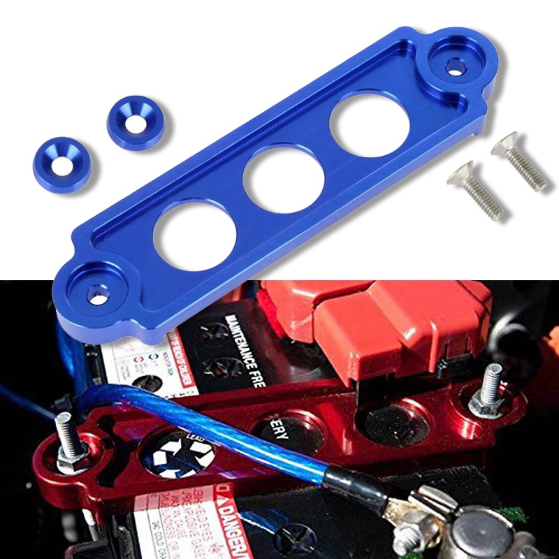 【Bahan Aluminum】Bracket Holder Baterai Mobil/Breket Aki Mobil Universal/Car Battery Bracket