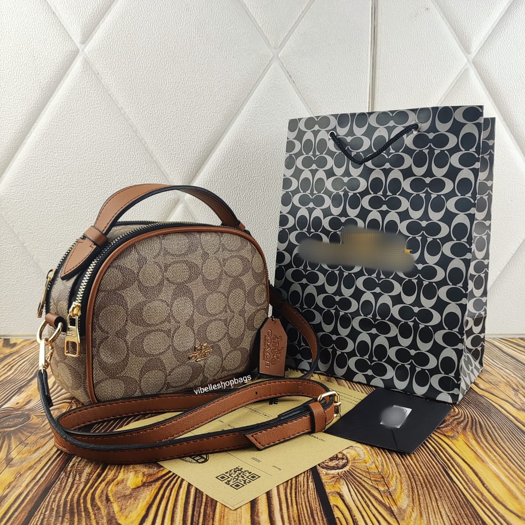 [ PROMO ] Tas Selempang Wanita Import Serena 2 Ruang Coach New Fashion - Coah Serena Bahan Togo merk timbul 2 Ruang Kualitas Import | Tas Selempang Wanita - NEW ARIVALS Coahh Serena 2 Ruang Import Bahan Togo Kualitas Super premium 1724