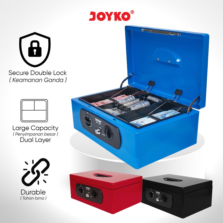 Cash Box / Kotak Uang / Kotak Kas Joyko CB-36A