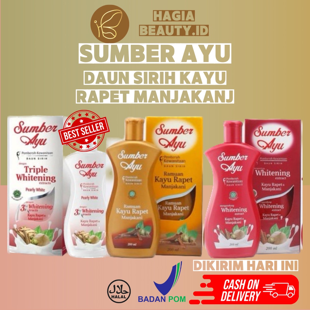 BISA COD - SUMBER AYU DAUN SIRIH TRIPLE WHITENING - DAUN SIRIH KAYU  RAPET MANJAKANI - PEMBERSIH KEWANITAAN