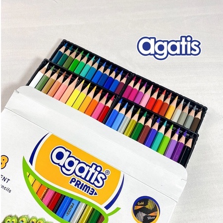 

Agatis Prime Pensil Warna isi 48 Warna / PREMIUM WARNA PIGMENTED / HASIL HALUS