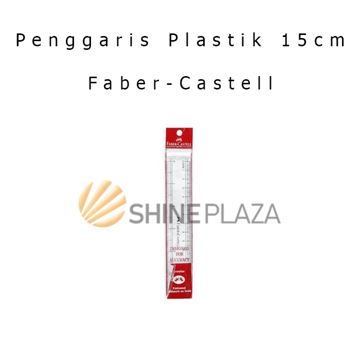 

Penggaris Plastik Faber Castell 15cm - Plastic Ruler 15 cm