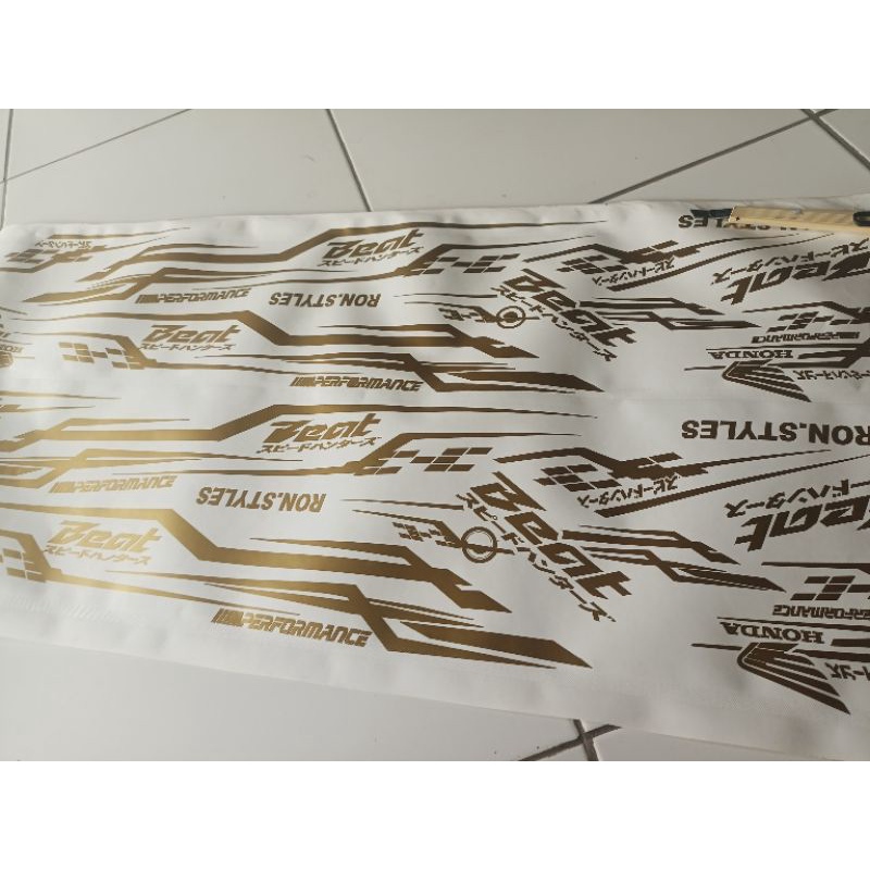 Striping Variasi Beat New Cutting Striping Beat New 110 Stiker Beat 2018-2020 Variasi Simpel Stiker
