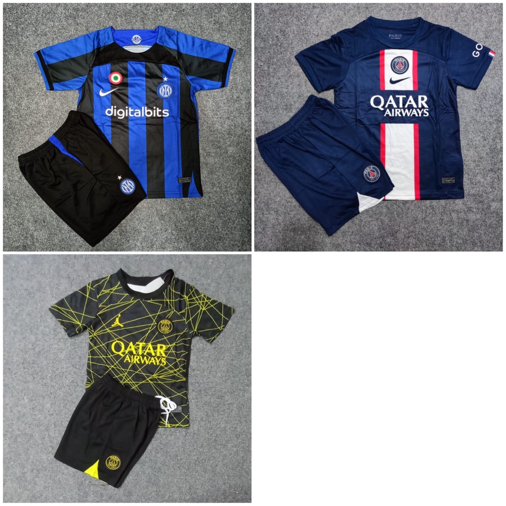 Setelan Anak Futsal / Baju Sepak Bola Kids / Kaos Bola Anak / Jersey Import Junior / Setelan Import Anak / Jersey Bola / Kaos GO Anak / Baju Import Anak / Jersey Anak Piala Dunia / World Cup Qatar 2022 / Sport Collection Jakarta