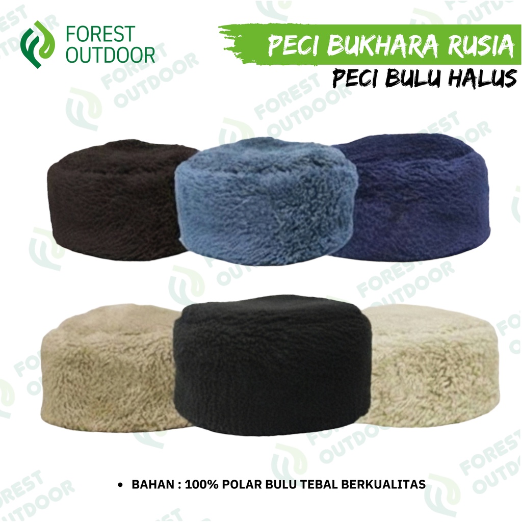 Peci bukhara bulu rusia / Songkok cak nun / Peci pria model terbaru bulu halus /peci otoman / kopiah