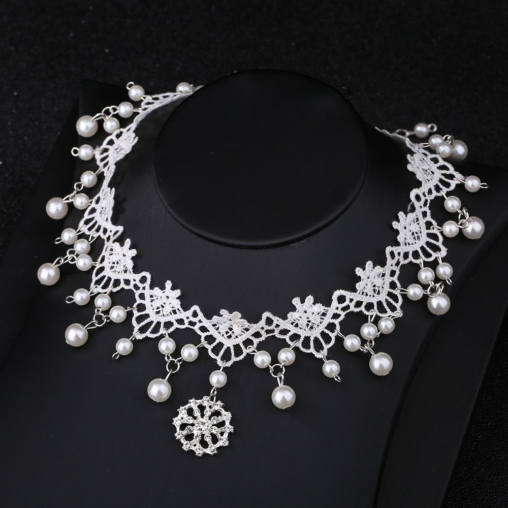 Kalung Choker Mutiara Aksesoris Pengantin