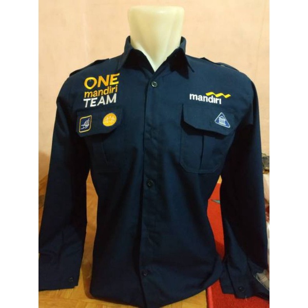 KEMEJA ONE MANDIRI TEAM || KEMEJA BANK MANDIRI || SERAGAM BANK MANDIRI || SERAGAM ONE MANDIRI TEAM