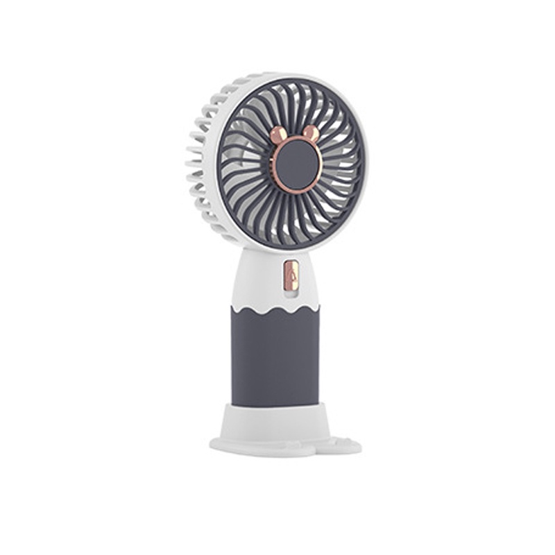 Kipas Angin Mini Genggang Goojodoq CUte Mini Fan Lampu LED warna warni portable