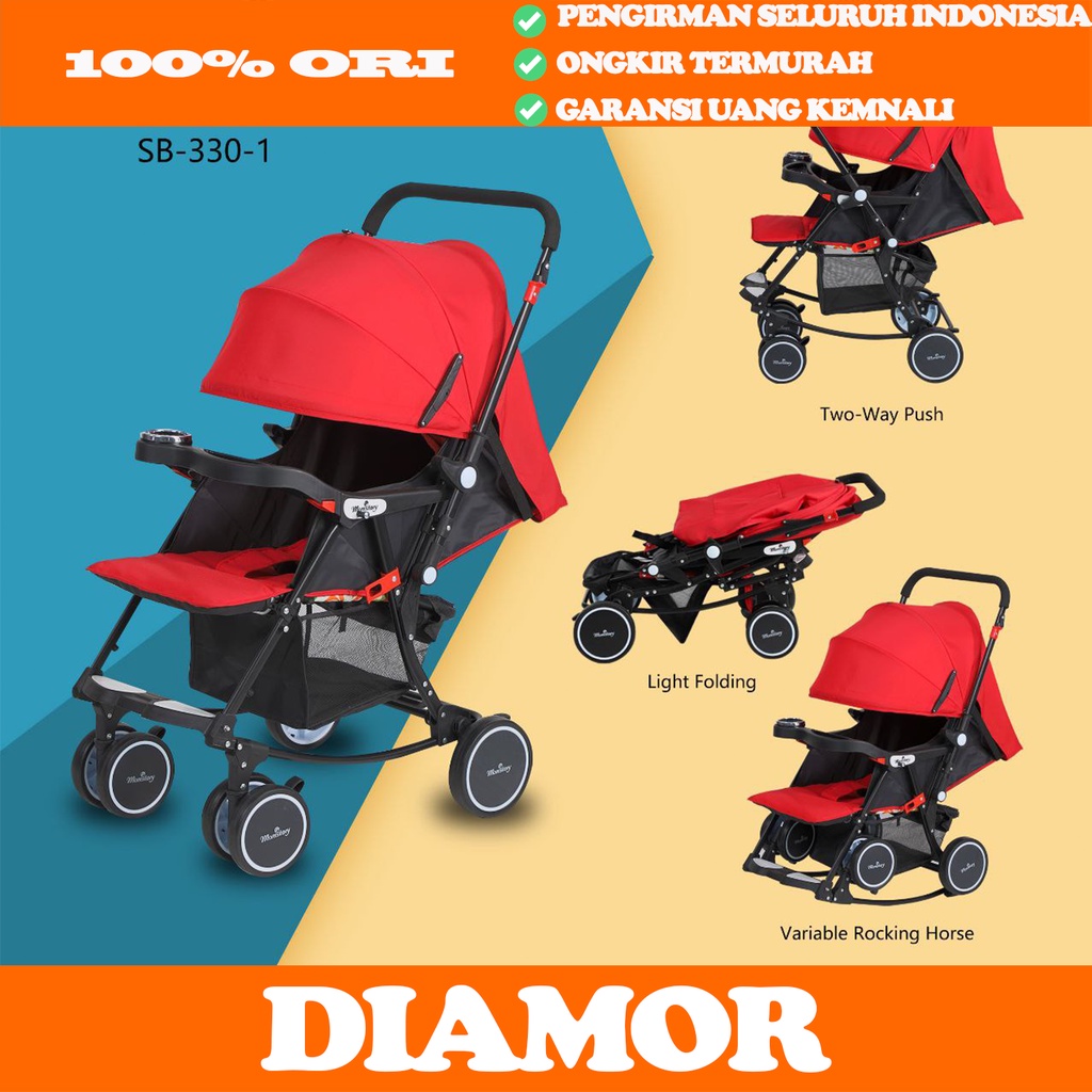 Baby Stroller SPACEBABY SB 330-1 Stir Bolak Balik Ayun Kereta Bayi