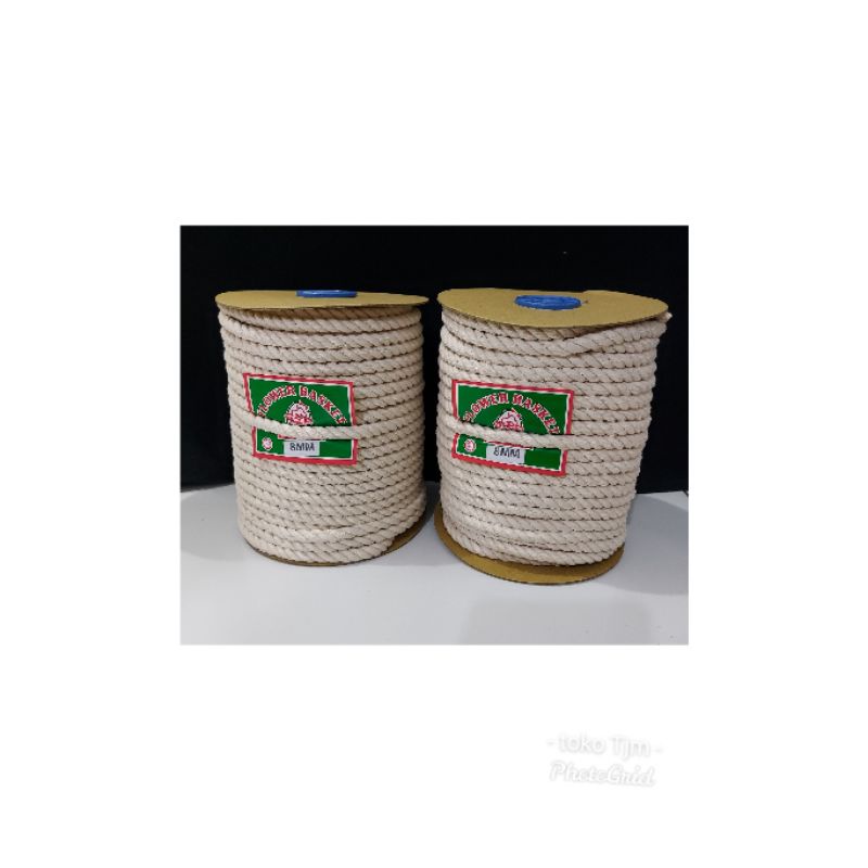 TALI KATUN MACRAME/MAKRAME UK 8MM ECER (METERAN)