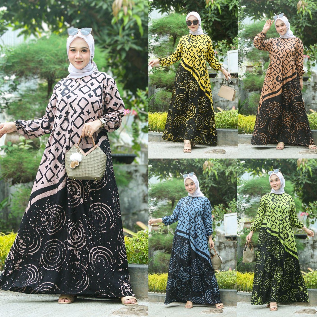 Gamis Rayon Premium NADEEVA Gamis Kekinian by Bakul Daster