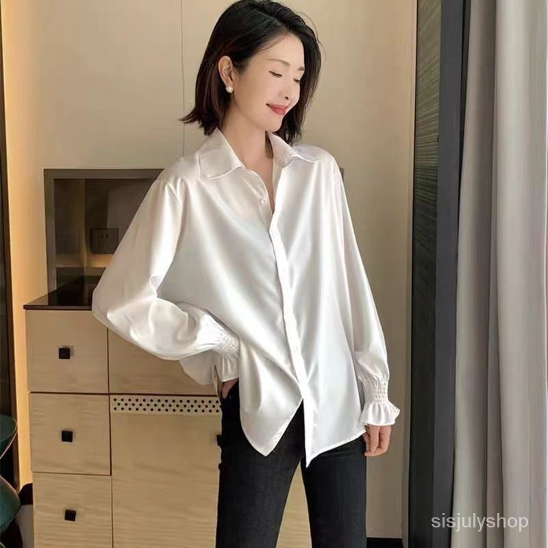 Blus tabir surya rajut tipis berongga putih atasan N-neck luar wanita musim semi